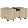 Mesa de centro madera contrachapada roble Sonoma 60x60x38 cm de vidaXL, Mesas de centro - Ref: Foro24-806861, Precio: 48,55 €...