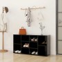Banco zapatero de madera contrachapada negro 103x30x55 cm en Zapateros y organizadores de calzado | Comprar online en Foru.es
