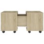 Mesa de centro madera contrachapada roble Sonoma 60x60x38 cm de vidaXL, Mesas de centro - Ref: Foro24-806861, Precio: 48,55 €...