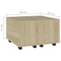 Mesa de centro madera contrachapada roble Sonoma 60x60x38 cm de vidaXL, Mesas de centro - Ref: Foro24-806861, Precio: 48,55 €...