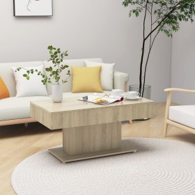 Mesa de centro madera contrachapada roble Sonoma 96x50x45 cm de vidaXL, Mesas de centro - Ref: Foro24-806834, Precio: 51,78 €...