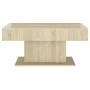 Sonoma oak plywood coffee table 96x50x45 cm by vidaXL, Coffee table - Ref: Foro24-806834, Price: 50,92 €, Discount: %