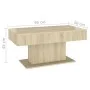 Sonoma oak plywood coffee table 96x50x45 cm by vidaXL, Coffee table - Ref: Foro24-806834, Price: 50,92 €, Discount: %