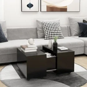 Mesa de centro madera contrachapada negro 60x60x38 cm de vidaXL, Mesas de centro - Ref: Foro24-806859, Precio: 51,04 €, Descu...