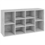 Banco zapatero madera contrachapada gris hormigón 103x30x55cm en Zapateros y organizadores de calzado | Comprar online en Foru.e