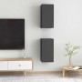 Muebles para TV 2 uds madera contrachapada gris 30,5x30x60 cm en Muebles TV | Comprar online en Foru.es
