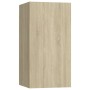 Mueble de TV madera contrachapada color roble 30,5x30x60 cm en Muebles TV | Comprar online en Foru.es