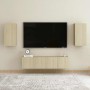 Mueble de TV madera contrachapada color roble 30,5x30x60 cm en Muebles TV | Comprar online en Foru.es