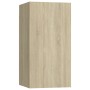 Mueble de TV 2 uds madera contrachapada roble 30,5x30x60 cm en Muebles TV | Comprar online en Foru.es
