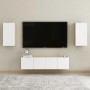 Mueble para TV madera contrachapada blanco y roble 30,5x30x60cm en Muebles TV | Comprar online en Foru.es