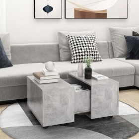 Mesa de centro madera contrachapada gris hormigón 60x60x38 cm de vidaXL, Mesas de centro - Ref: Foro24-806862, Precio: 69,43 ...