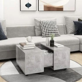 Plywood gray concrete coffee table 60x60x38 cm by vidaXL, Coffee table - Ref: Foro24-806862, Price: 68,51 €, Discount: %