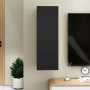 Mueble para TV madera contrachapada negro 30,5x30x90 cm en Muebles TV | Comprar online en Foru.es