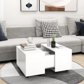 Mesa de centro madera contrachapada blanco 60x60x38 cm de vidaXL, Mesas de centro - Ref: Foro24-806858, Precio: 63,53 €, Desc...