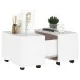 Mesa de centro madera contrachapada blanco 60x60x38 cm de vidaXL, Mesas de centro - Ref: Foro24-806858, Precio: 62,64 €, Desc...