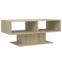 Mesa de centro madera contrachapada color roble 103,5x50x44,5cm de vidaXL, Mesas de centro - Ref: Foro24-806825, Precio: 51,9...