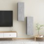 Muebles para TV 2 uds contrachapada gris hormigón 30,5x30x90 cm en Muebles TV | Comprar online en Foru.es