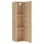 Mueble de TV madera contrachapada color roble 30,5x30x110 cm en Muebles TV | Comprar online en Foru.es