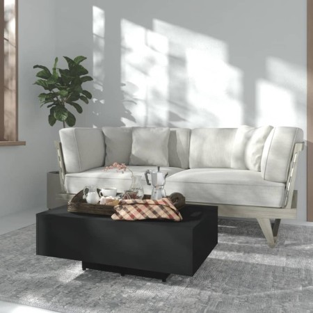 Mesa de centro madera contrachapada negro 85x55x31 cm en Mesas de centro | Comprar online en Foru.es