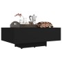 Mesa de centro madera contrachapada negro 85x55x31 cm en Mesas de centro | Comprar online en Foru.es