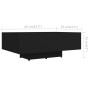 Mesa de centro madera contrachapada negro 85x55x31 cm en Mesas de centro | Comprar online en Foru.es