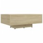 Mesa de centro madera contrachapada color roble 85x55x31 cm en Mesas de centro | Comprar online en Foru.es