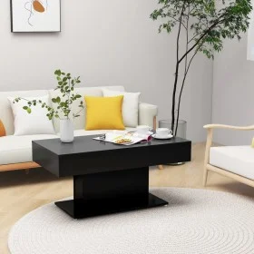 Mesa de centro madera contrachapada negro 96x50x45 cm de vidaXL, Mesas de centro - Ref: Foro24-806832, Precio: 71,73 €, Descu...