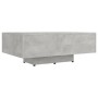 Mesa de centro madera ingeniería gris hormigón 85x55x31 cm en Mesas de centro | Comprar online en Foru.es