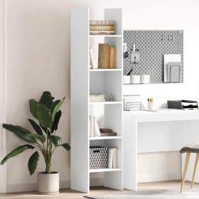 Estantería librería madera contrachapada blanco 40x35x180 cm en Librerías y estanterías | Comprar online en Foru.es
