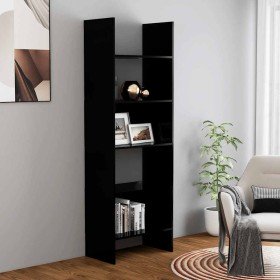 Estantería de madera contrachapada negro 60x35x180 cm en Librerías y estanterías | Comprar online en Foru.es