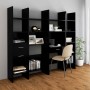 Estantería de madera contrachapada negro 60x35x180 cm en Librerías y estanterías | Comprar online en Foru.es
