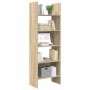Estantería madera contrachapada color roble Sonoma 60x35x180 cm en Librerías y estanterías | Comprar online en Foru.es