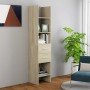 Estantería madera contrachapada color roble Sonoma 40x35x180 cm en Librerías y estanterías | Comprar online en Foru.es