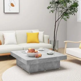 Concrete gray plywood coffee table 80x50x40 cm by vidaXL, Coffee table - Ref: Foro24-806916, Price: 61,12 €, Discount: %