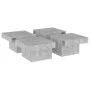 Concrete gray plywood coffee table 80x50x40 cm by vidaXL, Coffee table - Ref: Foro24-806916, Price: 61,12 €, Discount: %