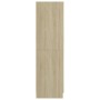 Armario de madera contrachapada color roble 82,5x51,5x180 cm en Armarios roperos | Comprar online en Foru.es