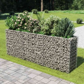 Arriate de gaviones de acero 270x50x100 cm en Macetas y jardineras | Comprar online en Foru.es