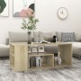 Mesa de centro madera contrachapada roble Sonoma 100x50x40 cm de vidaXL, Mesas de centro - Ref: Foro24-806924, Precio: 56,24 ...