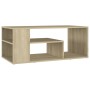Mesa de centro madera contrachapada roble Sonoma 100x50x40 cm de vidaXL, Mesas de centro - Ref: Foro24-806924, Precio: 56,24 ...