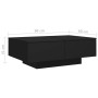 Mesa de centro madera contrachapada negro 90x60x31 cm en Mesas de centro | Comprar online en Foru.es