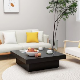 Mesa de centro madera contrachapada negro 90x90x28 cm de vidaXL, Mesas de centro - Ref: Foro24-806913, Precio: 78,69 €, Descu...