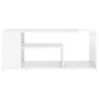 Mesa de centro madera contrachapada blanco brillo 100x50x40 cm de vidaXL, Mesas de centro - Ref: Foro24-806927, Precio: 62,86...