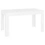 Mesa de comedor de madera contrachapada blanco 140x74,5x76 cm en Mesas de comedor | Comprar online en Foru.es