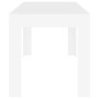 Mesa de comedor de madera contrachapada blanco 140x74,5x76 cm en Mesas de comedor | Comprar online en Foru.es