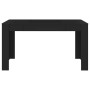 Mesa de comedor de madera contrachapada negro 140x74,5x76 cm en Mesas de comedor | Comprar online en Foru.es