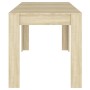 Mesa de comedor contrachapada color roble sonoma 140x74,5x76 cm en Mesas de comedor | Comprar online en Foru.es