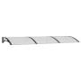 Marquesina de puerta policarbonato negro 300x100 cm de vidaXL, Toldos - Ref: Foro24-153569, Precio: 99,50 €, Descuento: %
