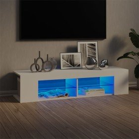 Mueble de TV con luces LED blanco 135x39x30 cm en Muebles TV | Comprar online en Foru.es