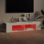 Mueble de TV con luces LED blanco 135x39x30 cm en Muebles TV | Comprar online en Foru.es