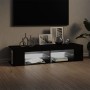 Mueble de TV con luces LED negro 135x39x30 cm en Muebles TV | Comprar online en Foru.es